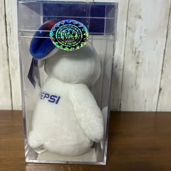 Pepsi 100th‎ Anniversary Limited Edition Bean Bear - White and Blue - Picture 3 of 5